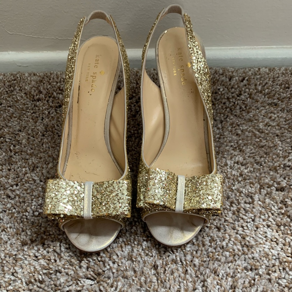 Kate Spade Charm Glitter Heel